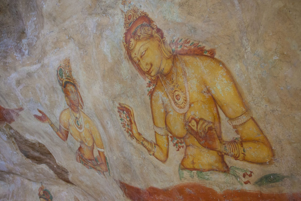 Sigiriya - malba dvě ženy