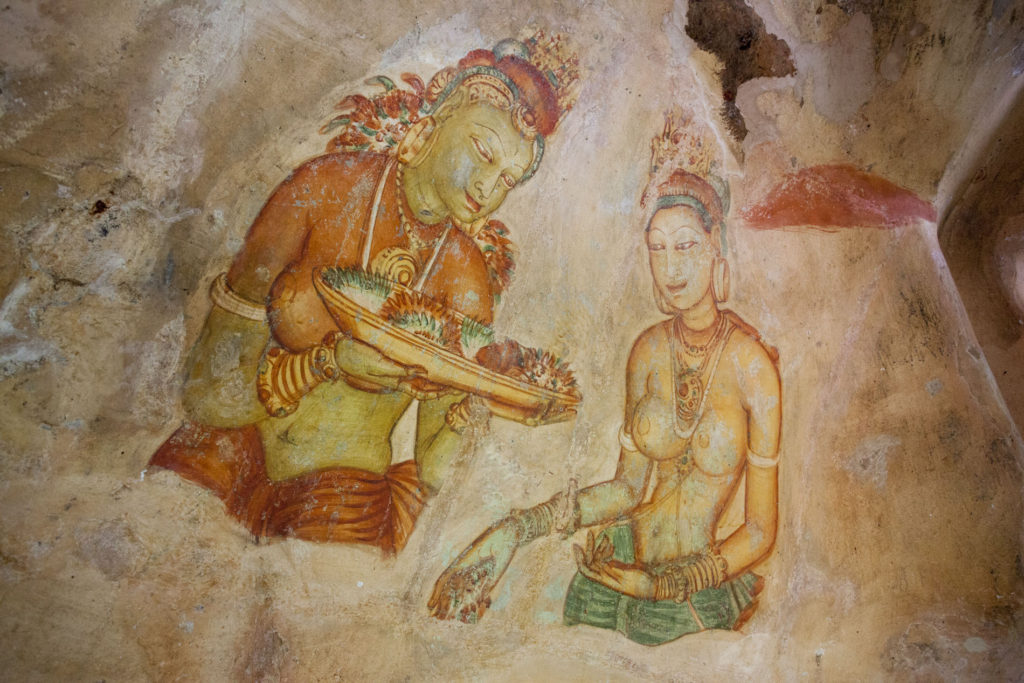 Sigiriya - malba dalši dvě ženy