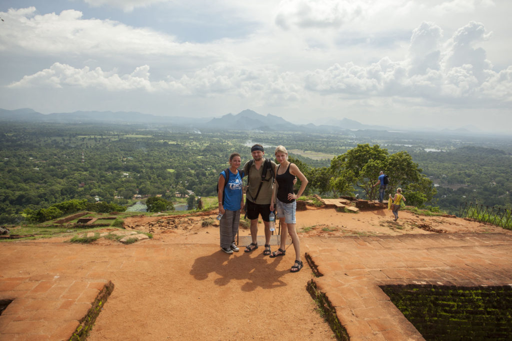 Sigiriya - společná fotka z vrcholu