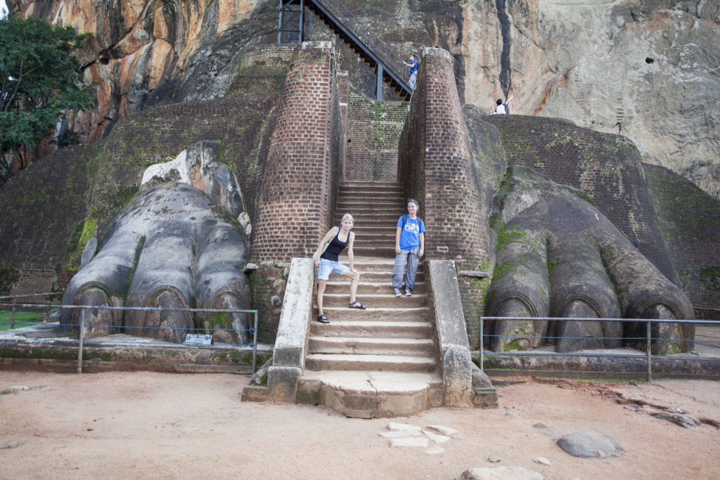 Sigiriya - úpatí po sestupu