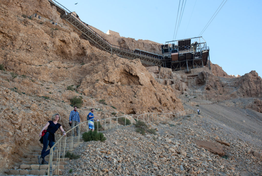 Pevnost Masada - výšlap nahoru