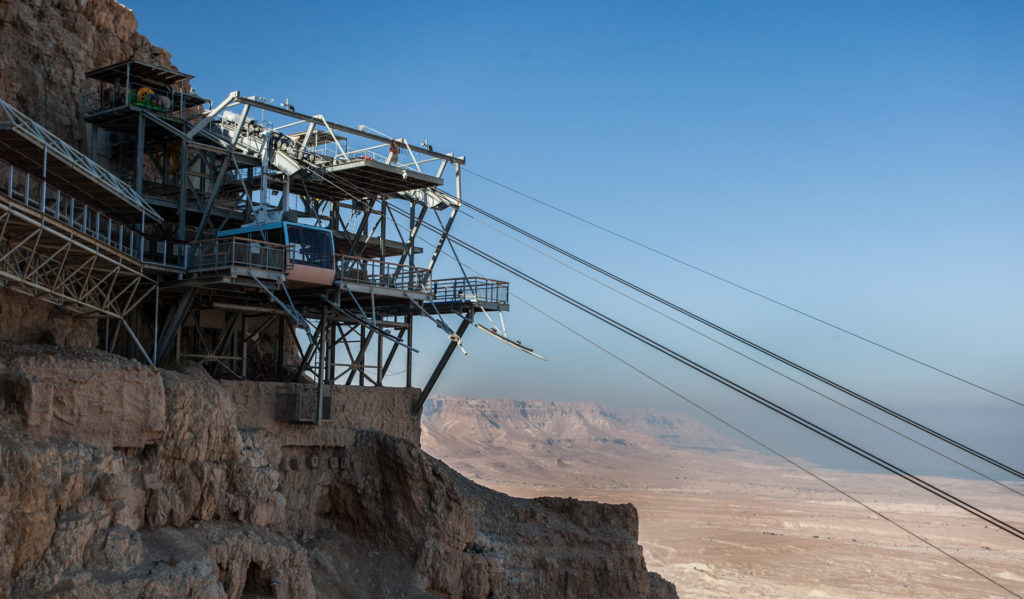 Pevnost Masada - Lanovka