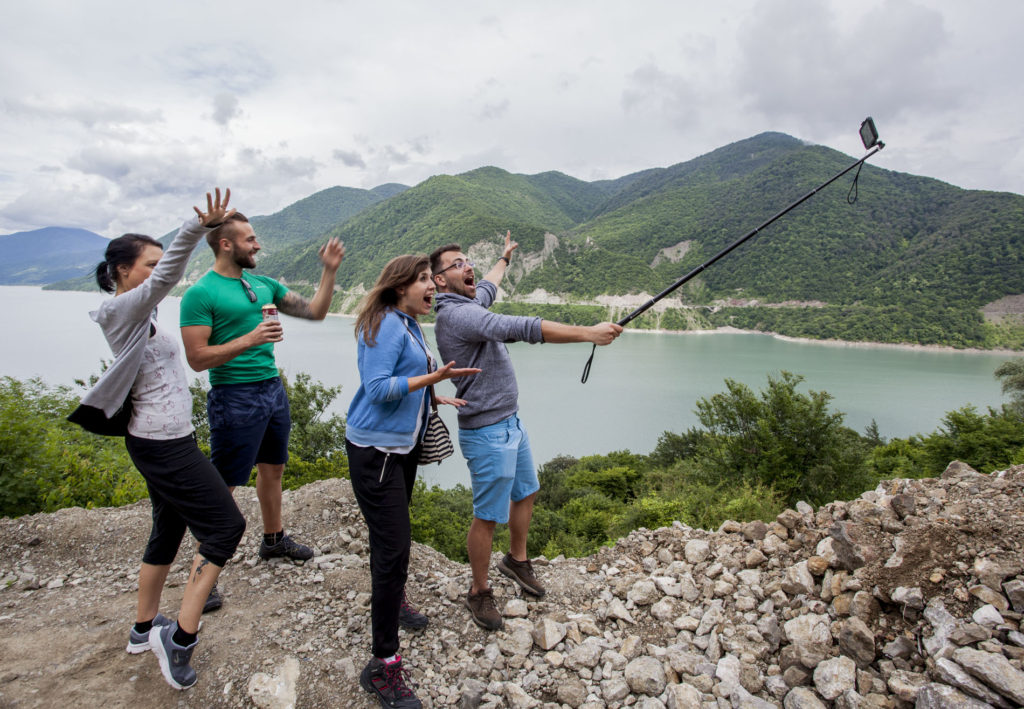 Cesta do Kazbegi - selfie