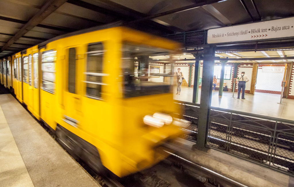 Budapešť - metro vagon