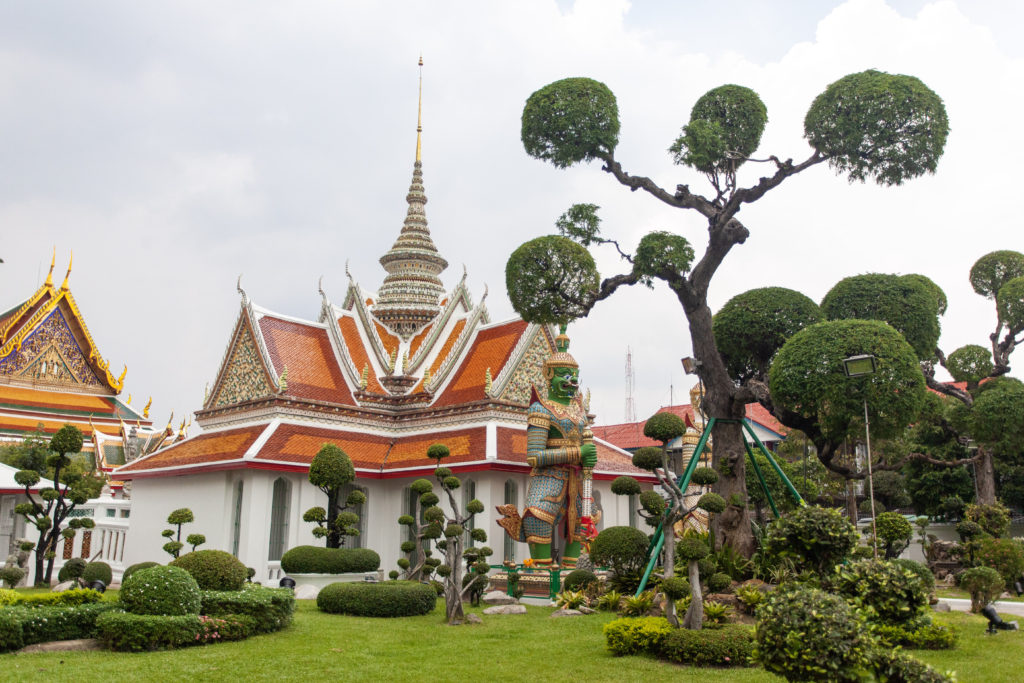 Bangkok chrám Wat Pho -chram a strom